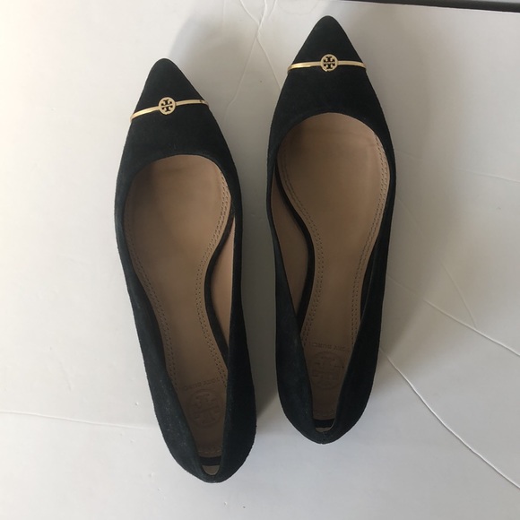 Tory Burch black flats Sz 8 - Picture 6 of 13